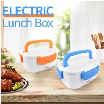 Recipiente Plástico Porta Comida Lonchera Eléctrico Calentador Portátil