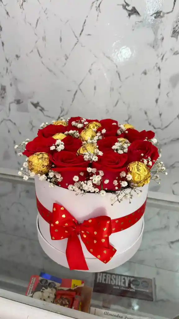 Cilindro De Rosas Dulce Romance