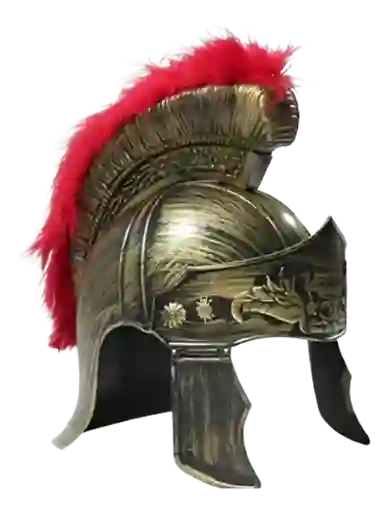 Casco Disfraz Gladiador Dorado