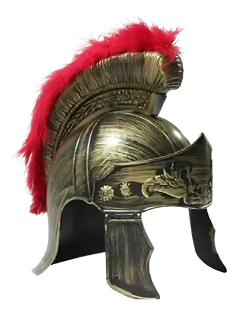 Casco Disfraz Gladiador Dorado