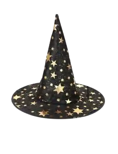 Gorro Sombrero Bruja Brujo Mago Disfraz Halloween Disfraz