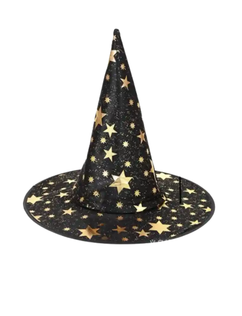 Gorro Sombrero Bruja Brujo Mago Disfraz Halloween Disfraz