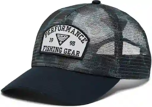 Columbia Gorra De Malla Pfg Patch, Tiburón/ciudad Gris