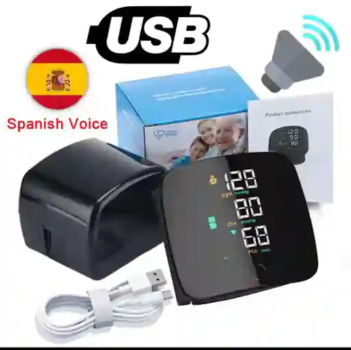 Tensiómetro Digital Automático Recargable Audio En Español