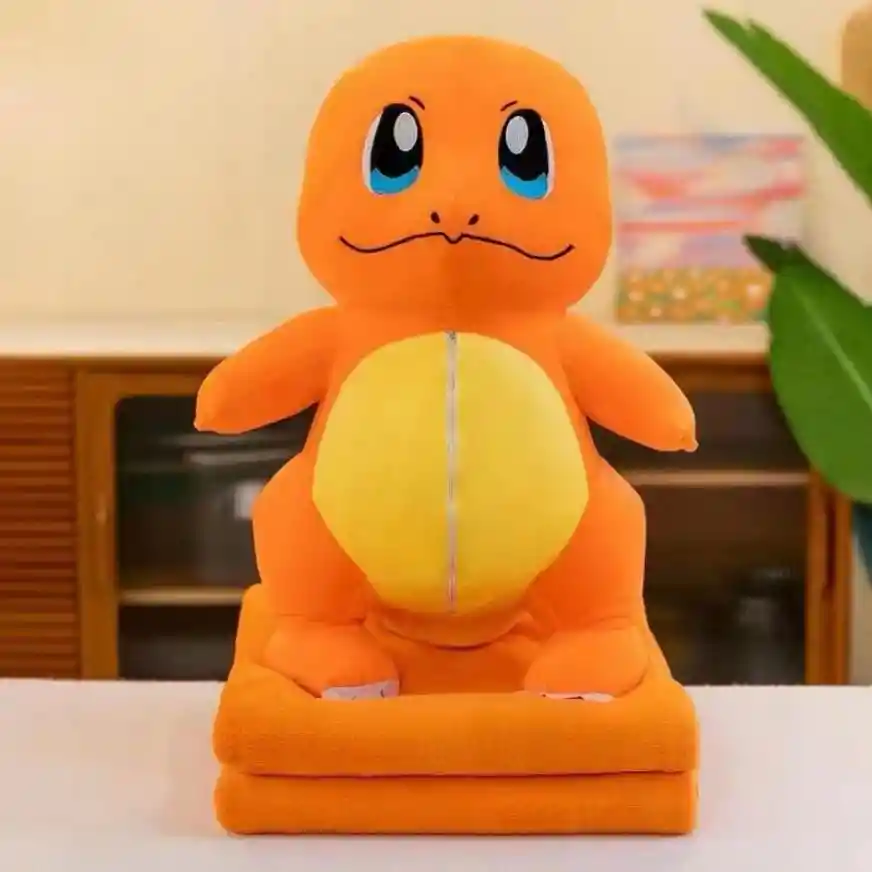 Cojín Tipo Peluche + Cobija Charmander Pokémon