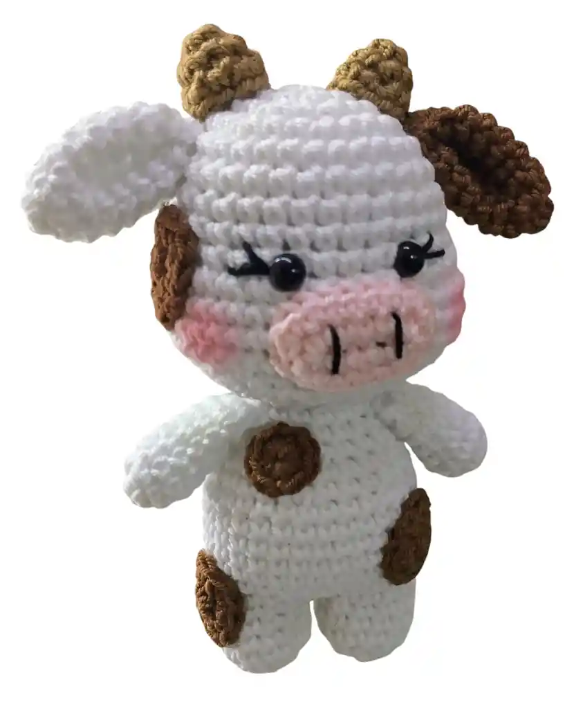 Peluche Vaca Amigurumi Vaca Tejida A Mano