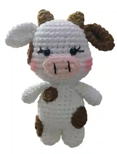 Peluche Vaca Amigurumi Vaca Tejida A Mano