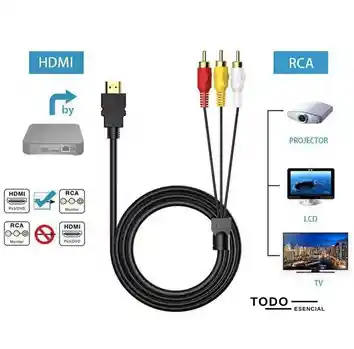 Cable Hdmi A Rca 1080p