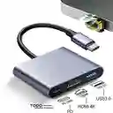 Adaptador Tipo C A Hdmi / Usb / Tipo C