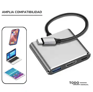 Adaptador Tipo C A Hdmi / Usb / Tipo C