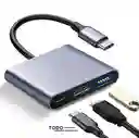 Adaptador Tipo C A Hdmi / Usb / Tipo C