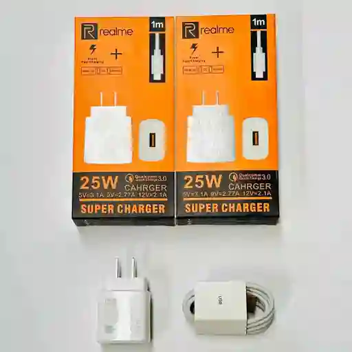 Cargador Realme 25w Compatible Con Ios Y Android