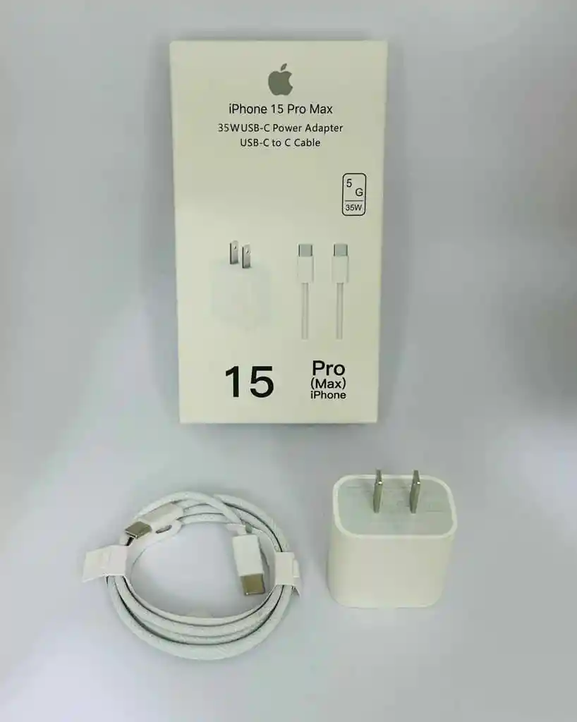 Cargador Para Iphone 15 Pro Max Con Cable Usb-c A C De 35 W