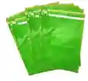100 Bolsas Verde 20x28 Seguridad Lisa Mensajeria O Ecommerce