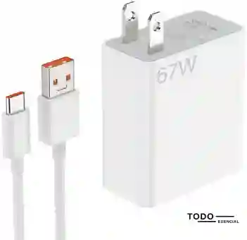 Cargador Xiaomi 67w Cubo + Cable Generico