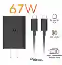 Cargador Motorola Cable + Cubo 67w Turbo Power Genérico