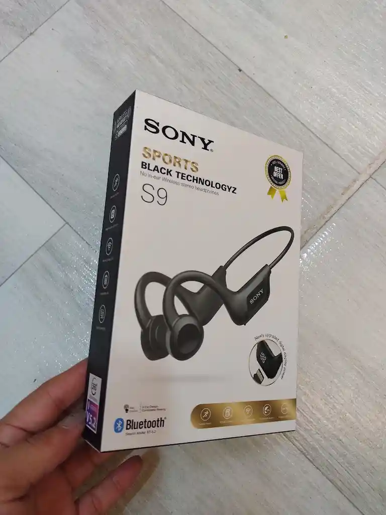 Audífonos Inalámbricos Conducción Osea Sony Deportivos S9