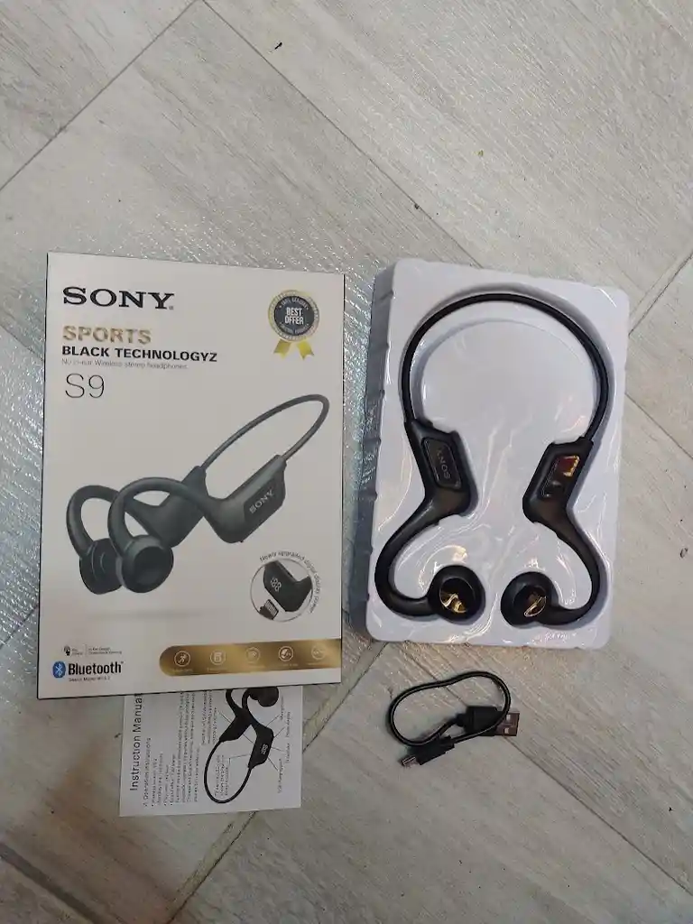 Audífonos Inalámbricos Conducción Osea Sony Deportivos S9