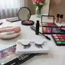 Pestañas Postizas Extensiones Negro Verde Y Rosado