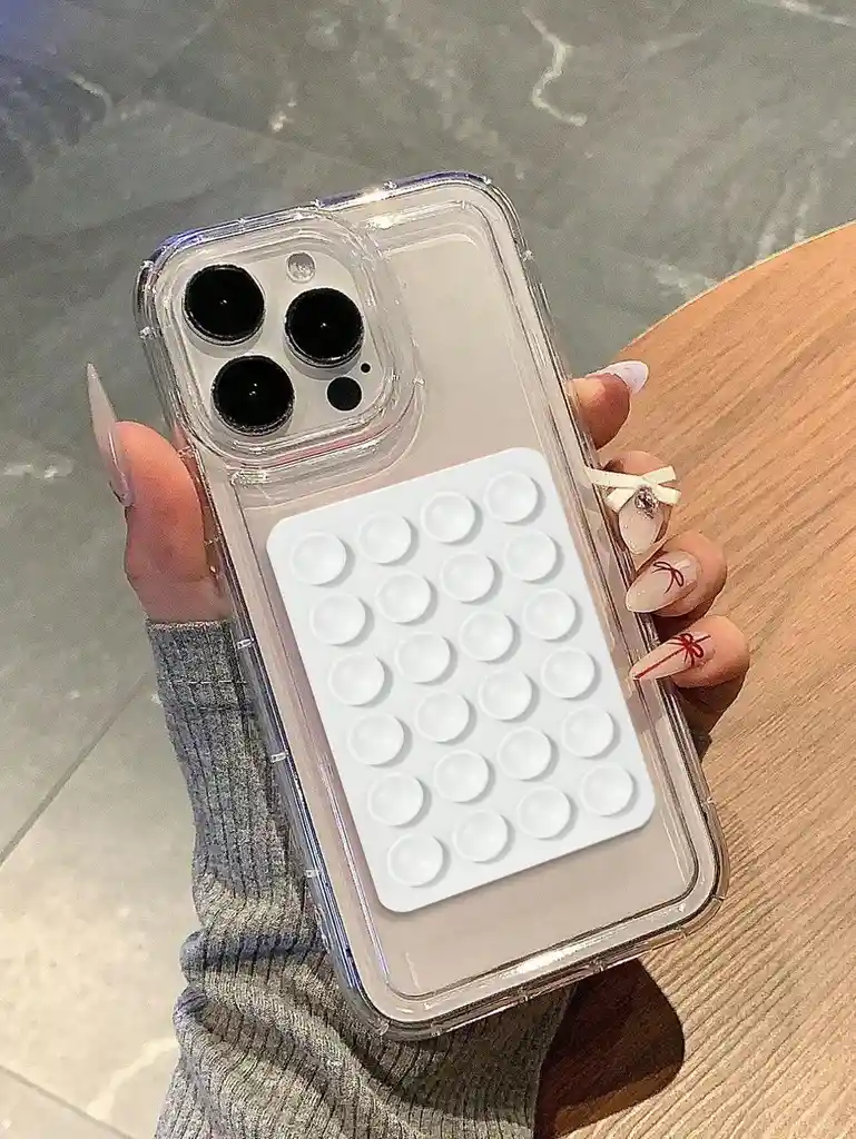 Ventosa - Pega Celular Sencilla Blanca