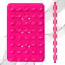 Ventosa - Pega Celular Doble Fucsia