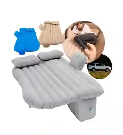 Colchon Inflable Para Autos 2 Almohadas Compresor