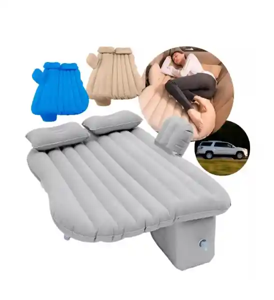 Colchon Inflable Para Autos 2 Almohadas Compresor