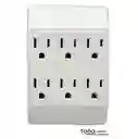 Multitoma Extensión Electrica 6 Tomas De Pared