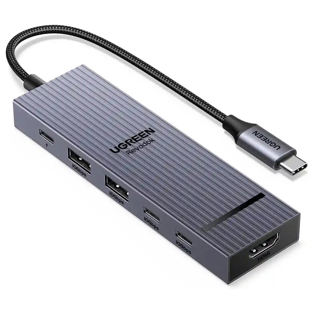 Adaptador Hub Usb-c A X2 Usb-a + X2 Usb-c + Hdmi 4k Ugreen Revodok