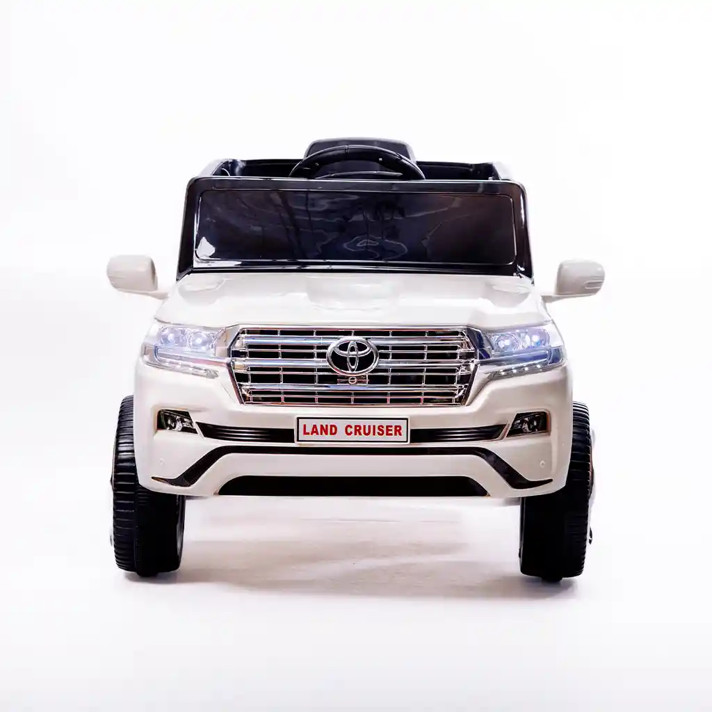 Carro Montable Toyota Land Cruiser 6v Control Remoto Blanco Niños