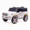 Carro Montable Toyota Land Cruiser 6v Control Remoto Blanco Niños