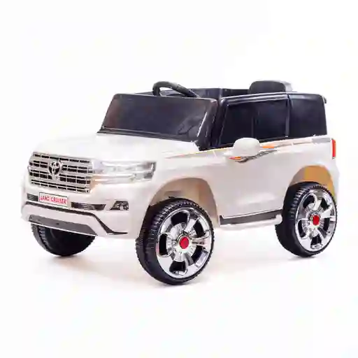 Carro Montable Toyota Land Cruiser 6v Control Remoto Blanco Niños