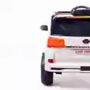 Carro Montable Toyota Land Cruiser 6v Control Remoto Blanco Niños