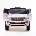 Carro Montable Toyota Land Cruiser 6v Control Remoto Blanco Niños