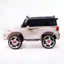 Carro Montable Toyota Land Cruiser 6v Control Remoto Blanco Niños
