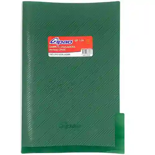 Carpeta Legajadora Plastica Oficio - Verde Oscuro