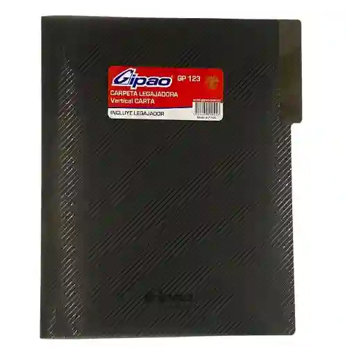 Carpeta Legajadora Plastica Carta - Negro