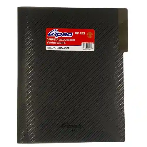 Carpeta Legajadora Plastica Carta - Negro