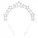 Diadema Metalica De Estrellas Diamantes Imitacion Fiestas