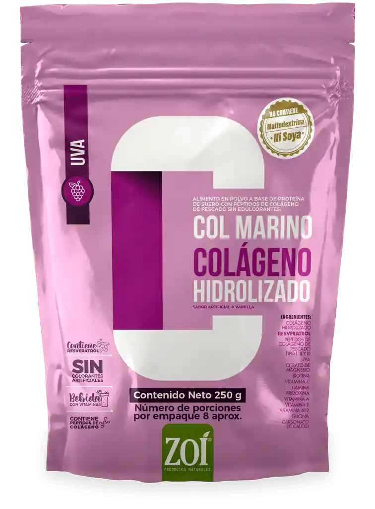 Colageno Hidrolizado Marino Zoi X 250 Gr