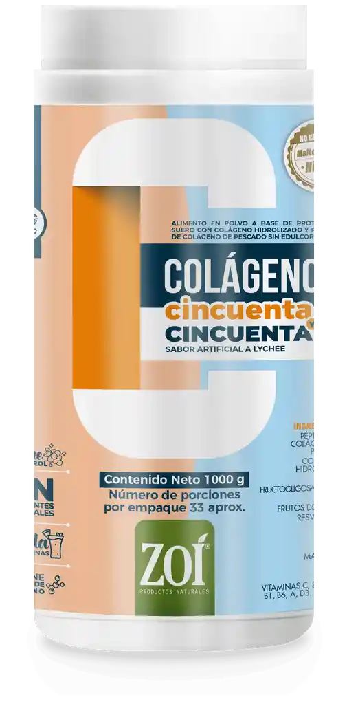Colageno 50/50 X 1000 Zoi