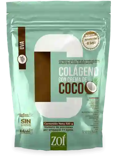 Colageno Con Crema De Coco Zoi X 500 G