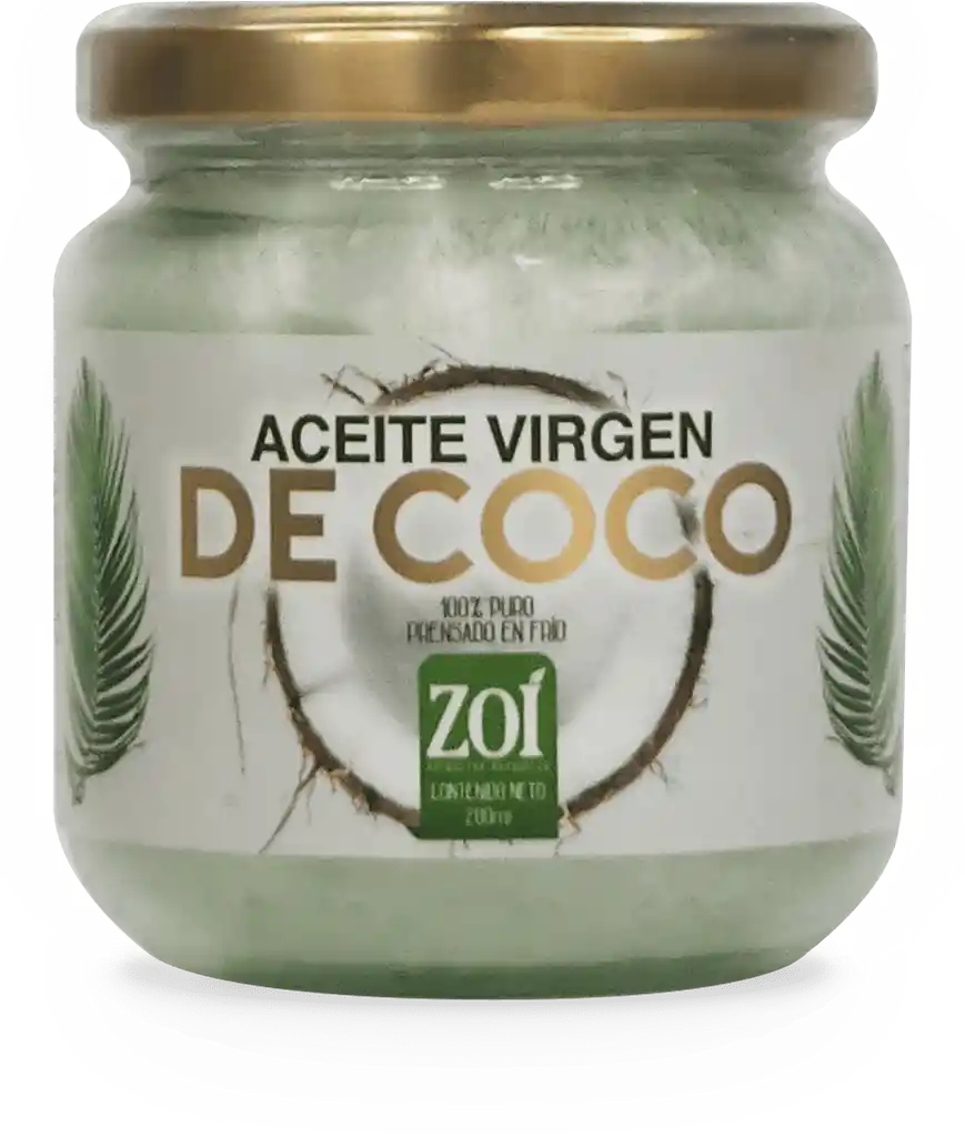 Aceite Coco Virgen Prensado En Frio X 100 Gr