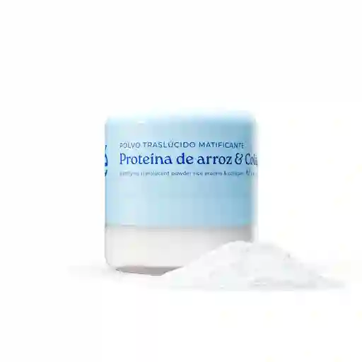 Polvo Traslúcido Matificante Proteína De Arroz Y Colágeno. 8 Ml