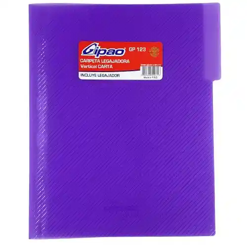 Carpeta Legajadora Plastica Carta - Morado