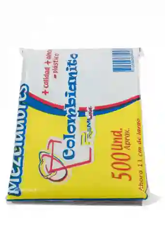 Mezcladores Negros Plasticos 500 Unidas