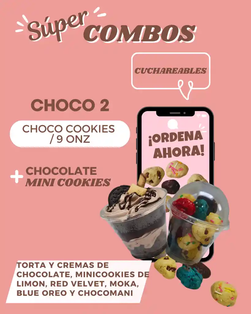 Cuchareable De Chocolate + Minicookies Surtidas 9 Onz