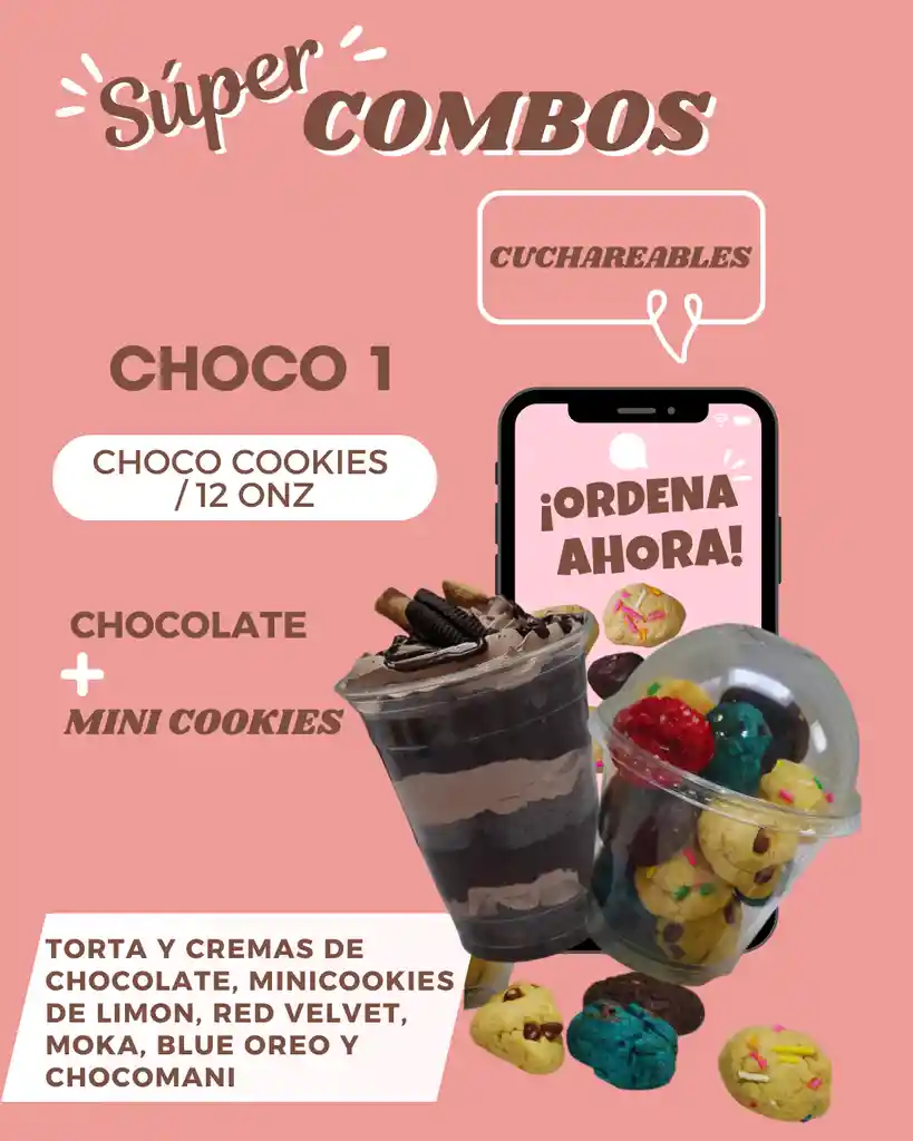 Cuchareable De Chocolate + Minicookies Surtidas 12 Onz