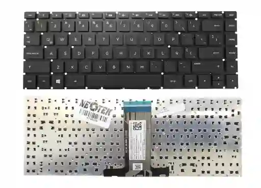 Teclado Hp 14-bs 14-ba 14-bp 14-bw 240-g6 245-g6 246-g6 Enter Recto Negro