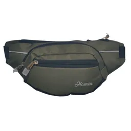 Canguro Deportivo Hamén Unisex Con 4 Bolsillos – Color Verde Militar